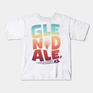 Glendale Rainbow Type Kids T-Shirt